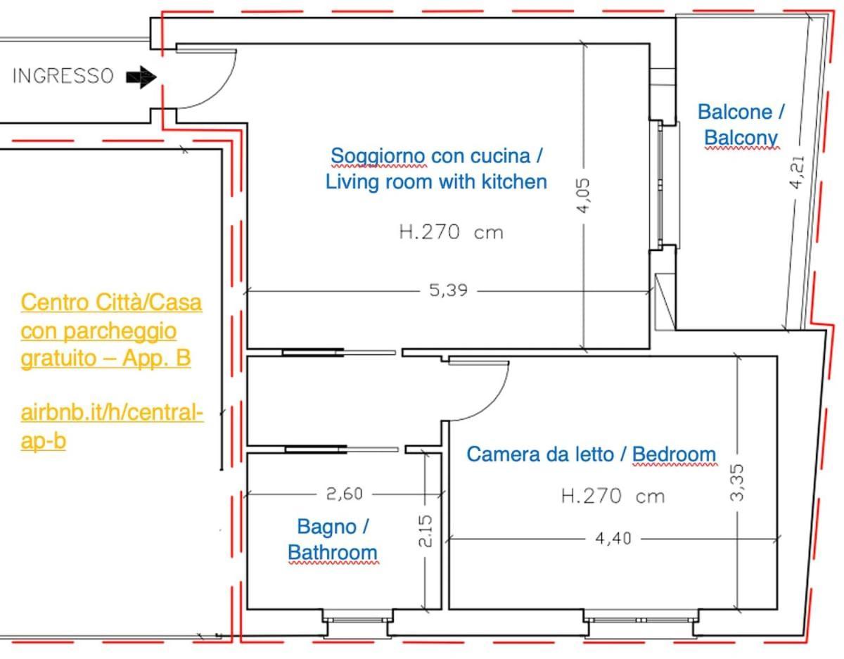 City Center - Modern Flat With Free Parking And Wifi - Apt B ベルガモ エクステリア 写真